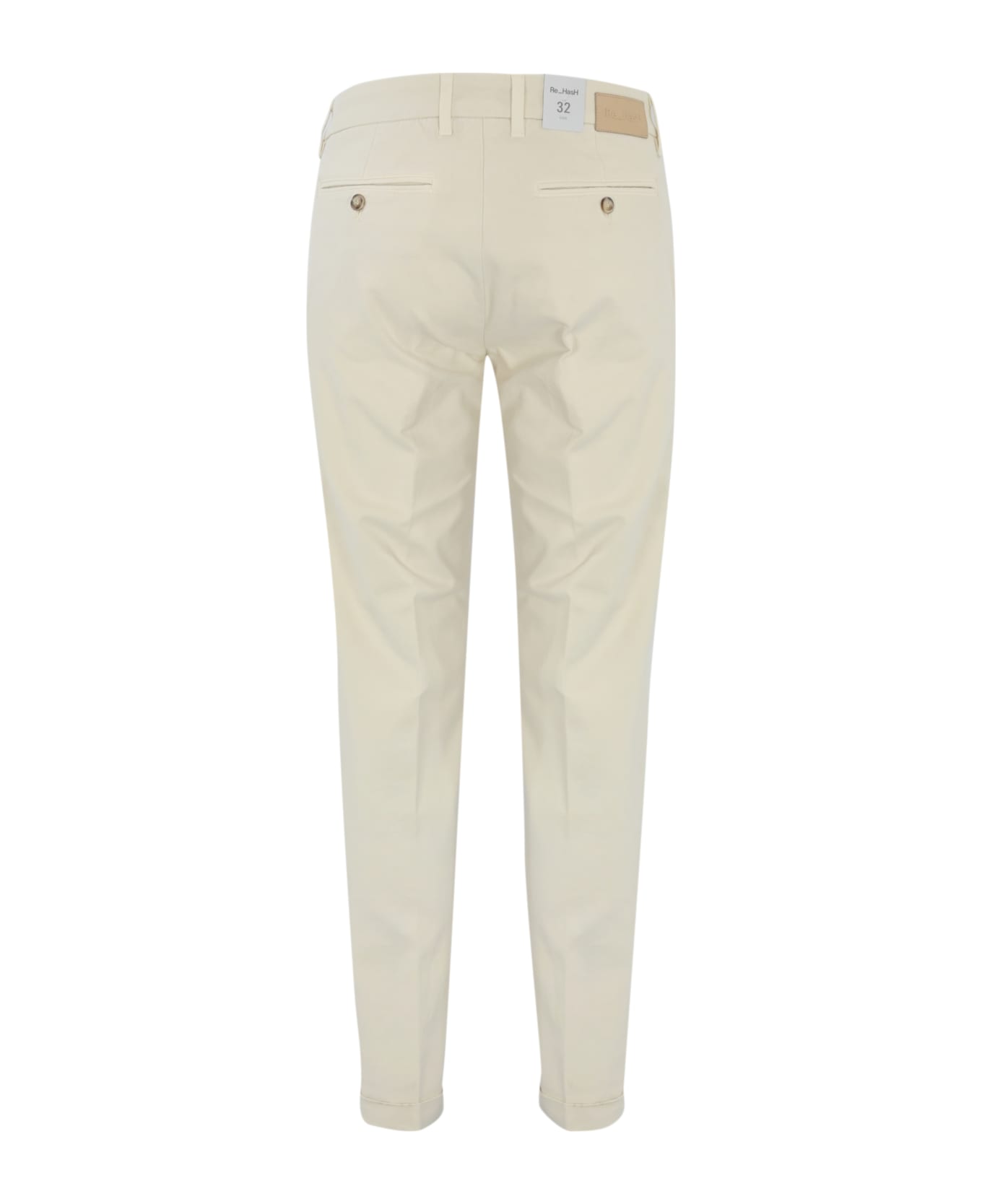 Re-HasH Mucha Core Chino Pants White - White