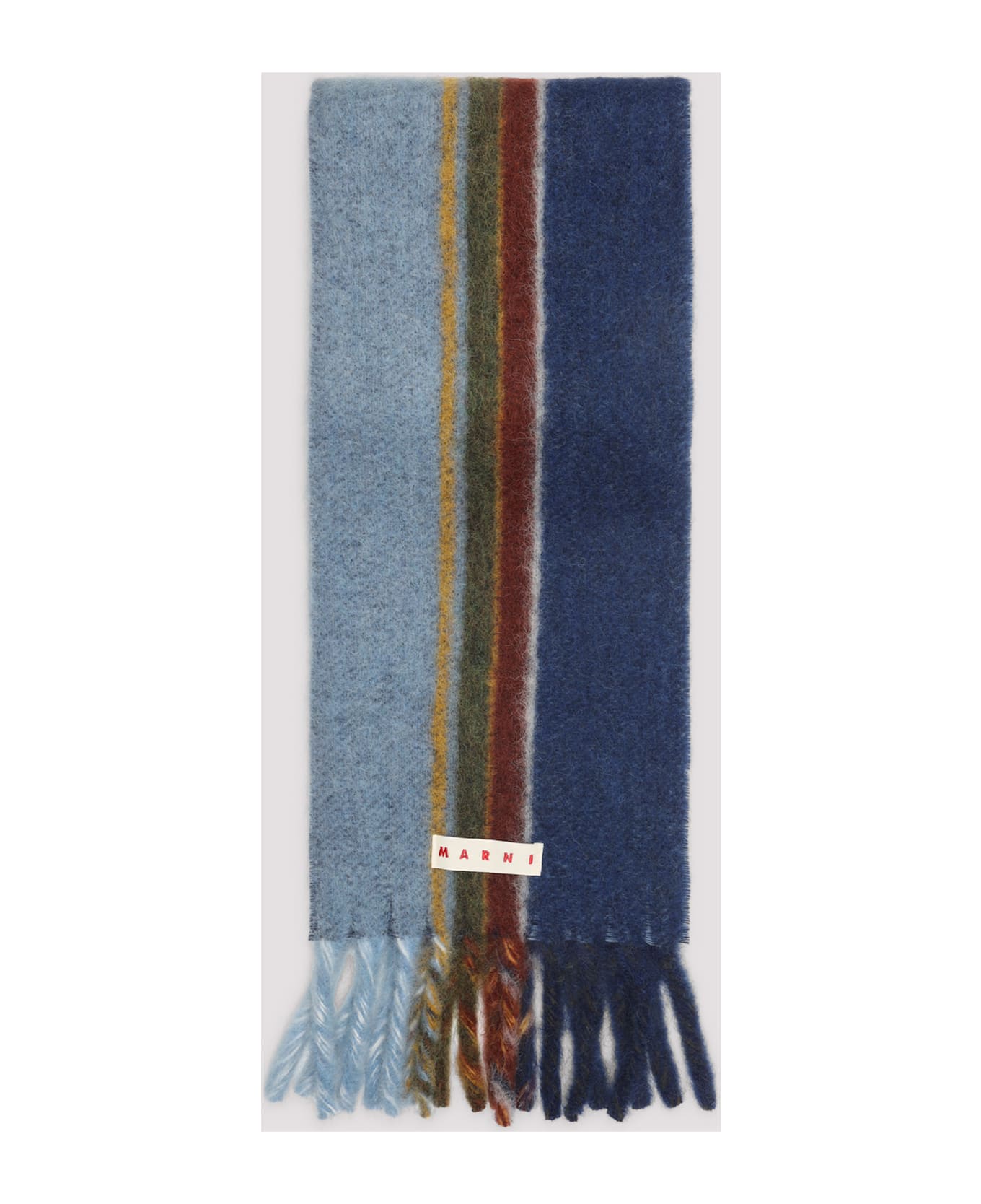 Marni Wool Scarf - Iris Blue