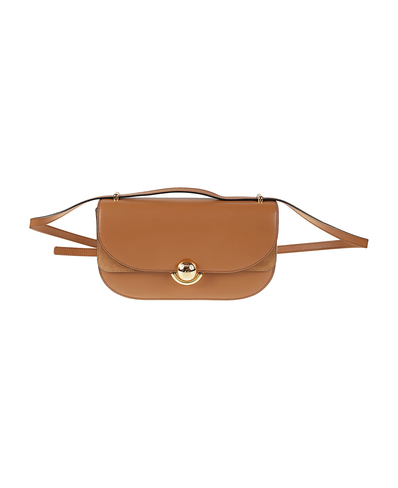 Furla Snap-lock Flap Shoulder Bag - brandy