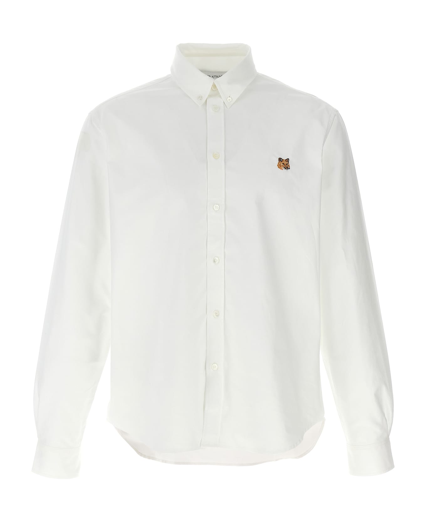 Maison Kitsuné 'mini Fox Head' Shirt - White