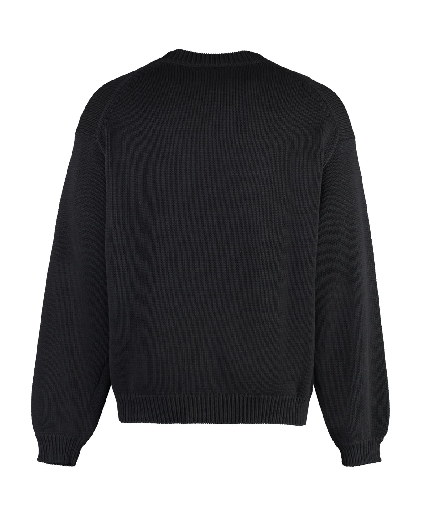 Kenzo Cotton Blend Crew-neck Sweater - black