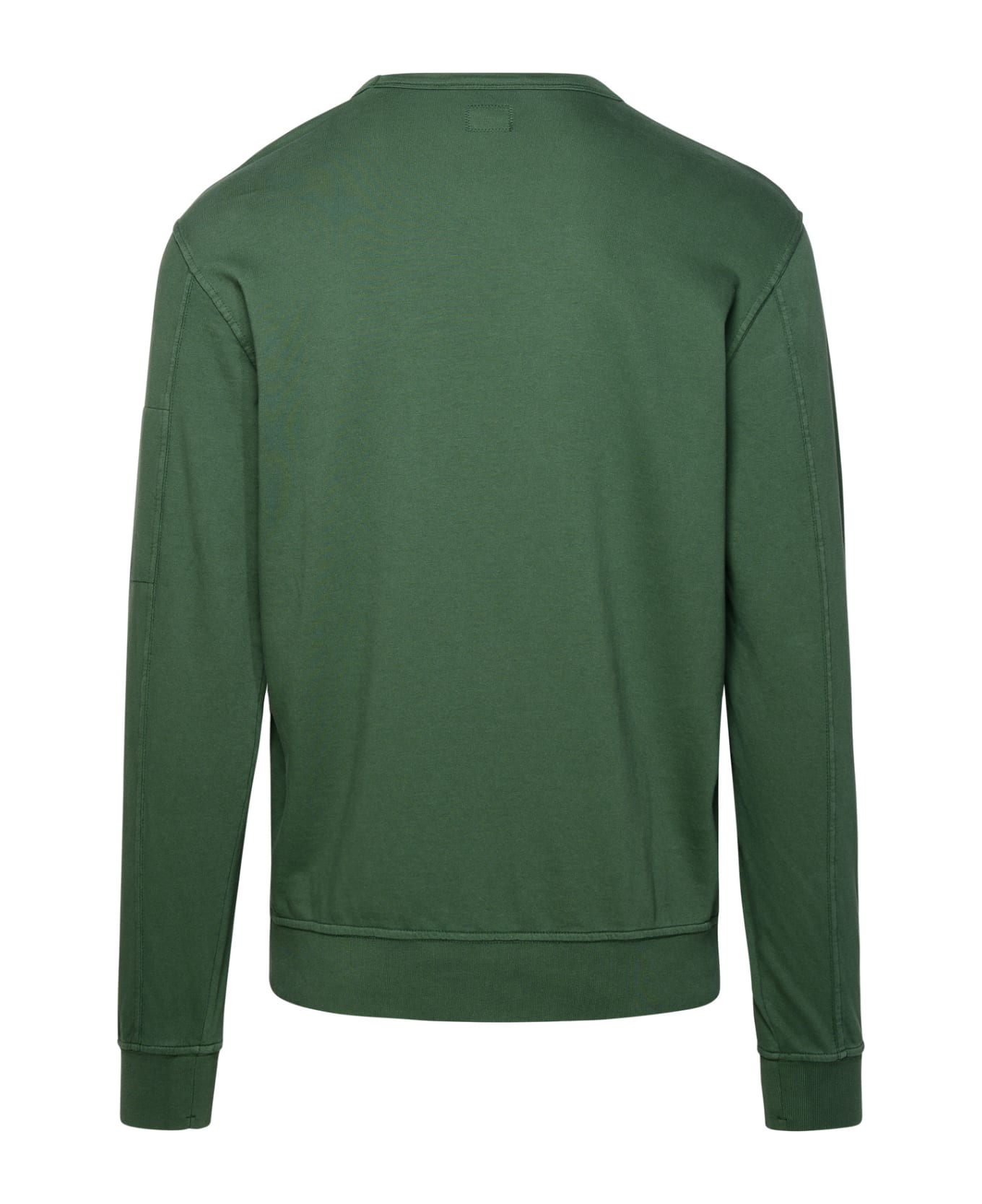 C.P. Company 'light Fleece' Green Cotton Sweatshirt - Verde