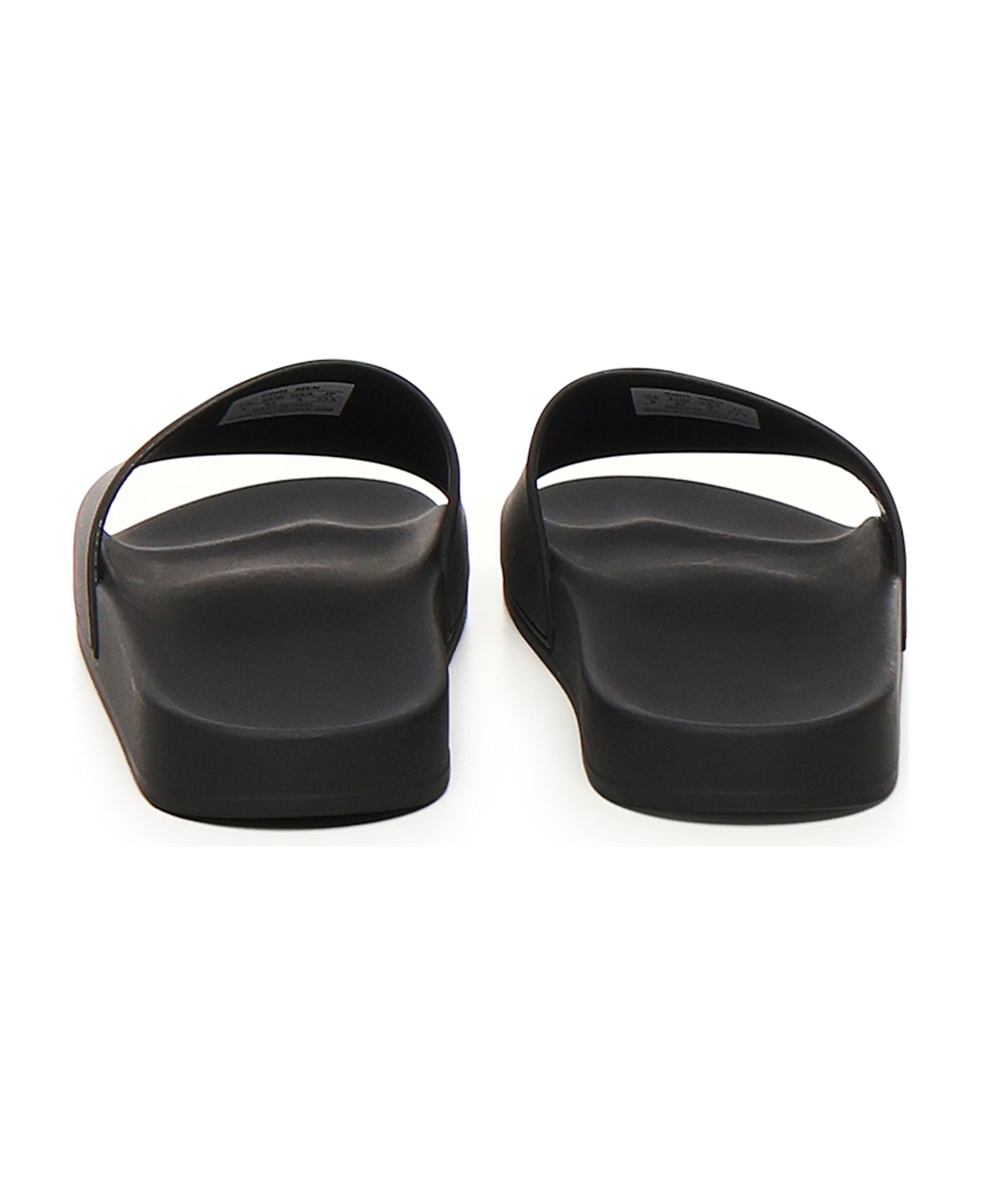 Balenciaga Slide Pool In Rubber - Black
