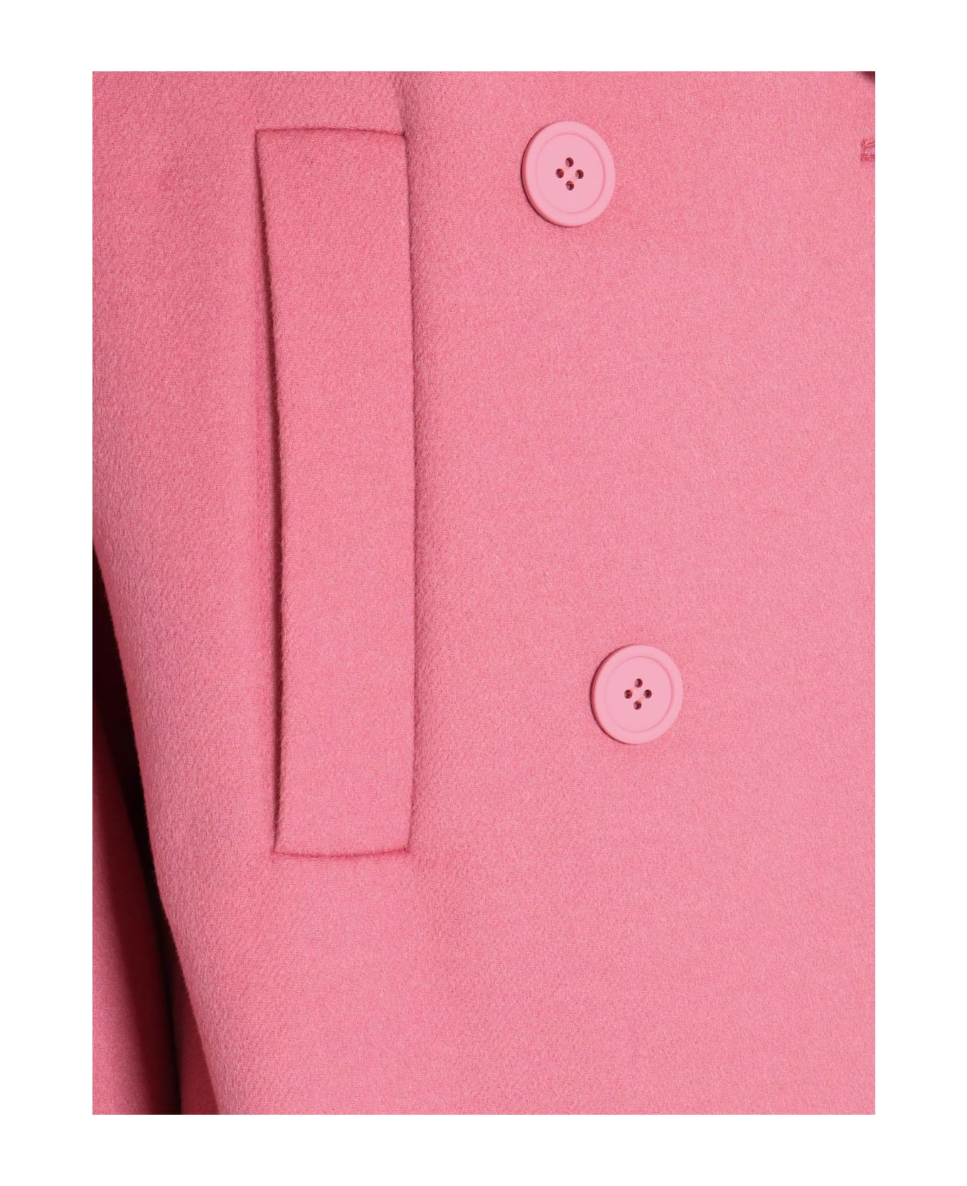 Max Mara Studio Spadino Peony Coat - PINK