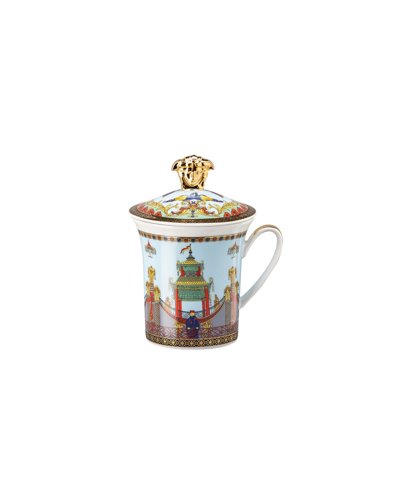 Versace Mug Con Coperchio Marco Polo - Multicolor