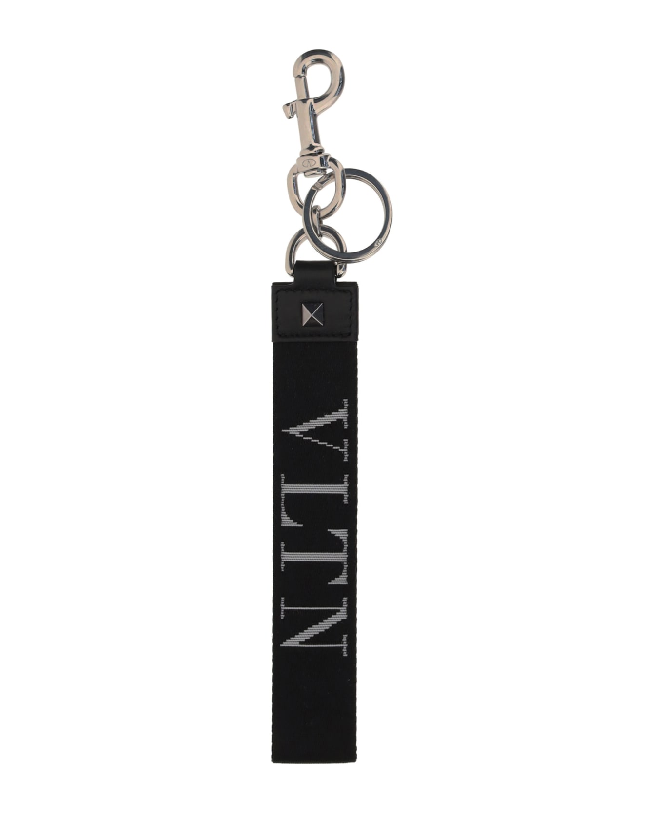 Valentino Garavani Key Ring - Nero-bianco/nero