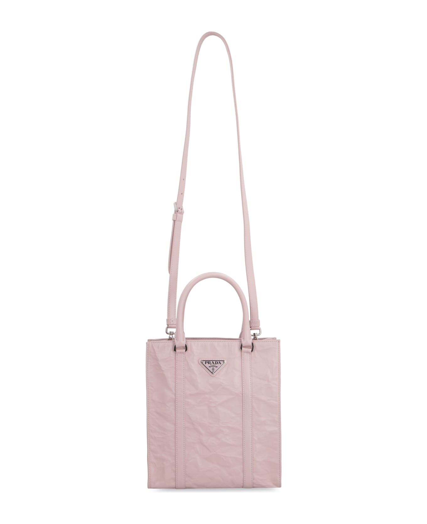 Prada Smooth Leather Tote Bag - Pink