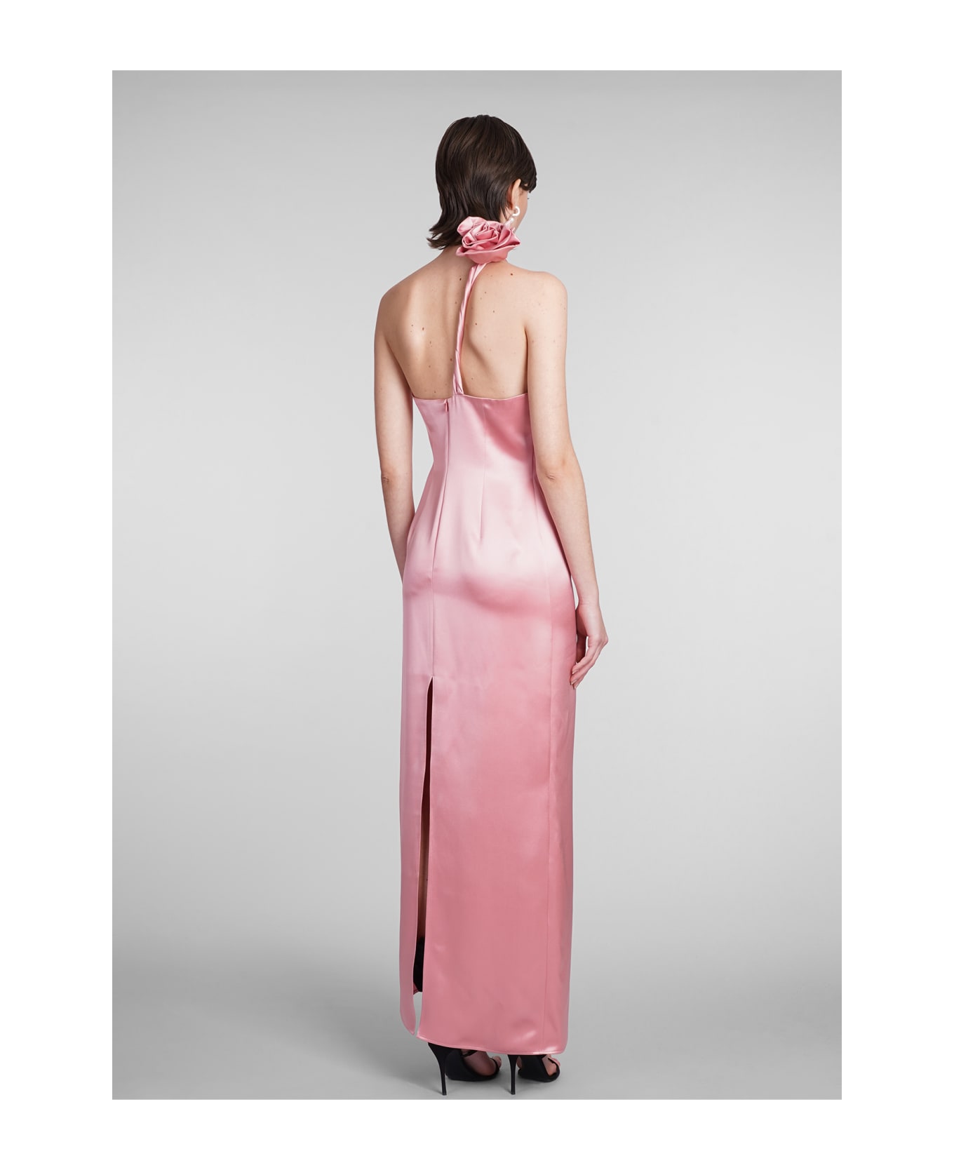 Magda Butrym Dress In Rose-pink Silk - rose-pink