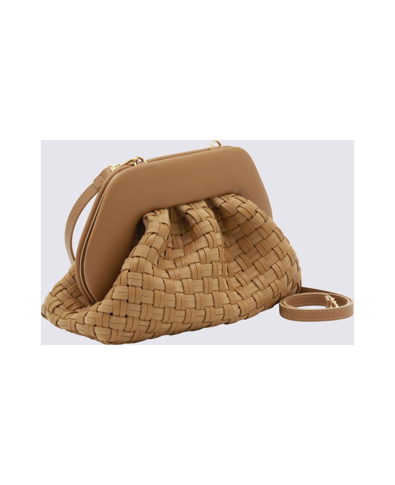 THEMOIRè Biscuit Tia Waved Clutches - BISCUIT