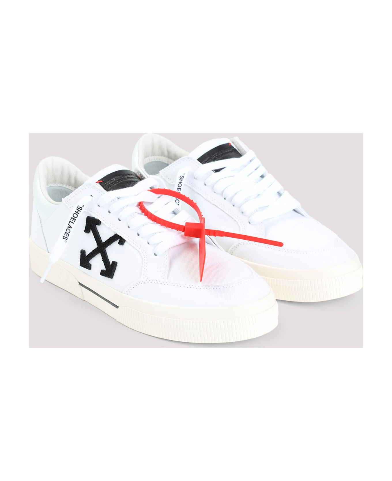 Off-White New Low Vulcanized Canvas Sneakers - WHITE