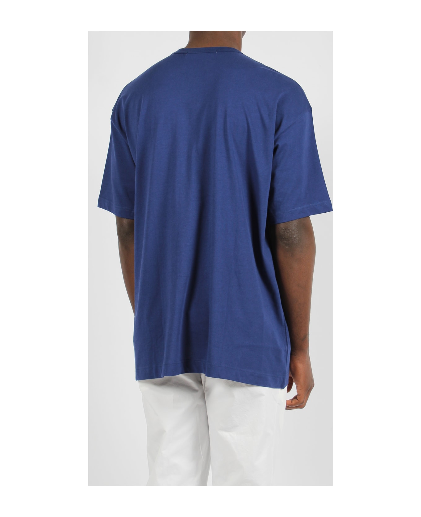 Comme des Garçons Shirt Jersey Cotton Basic T-shirt - Blue シャツ