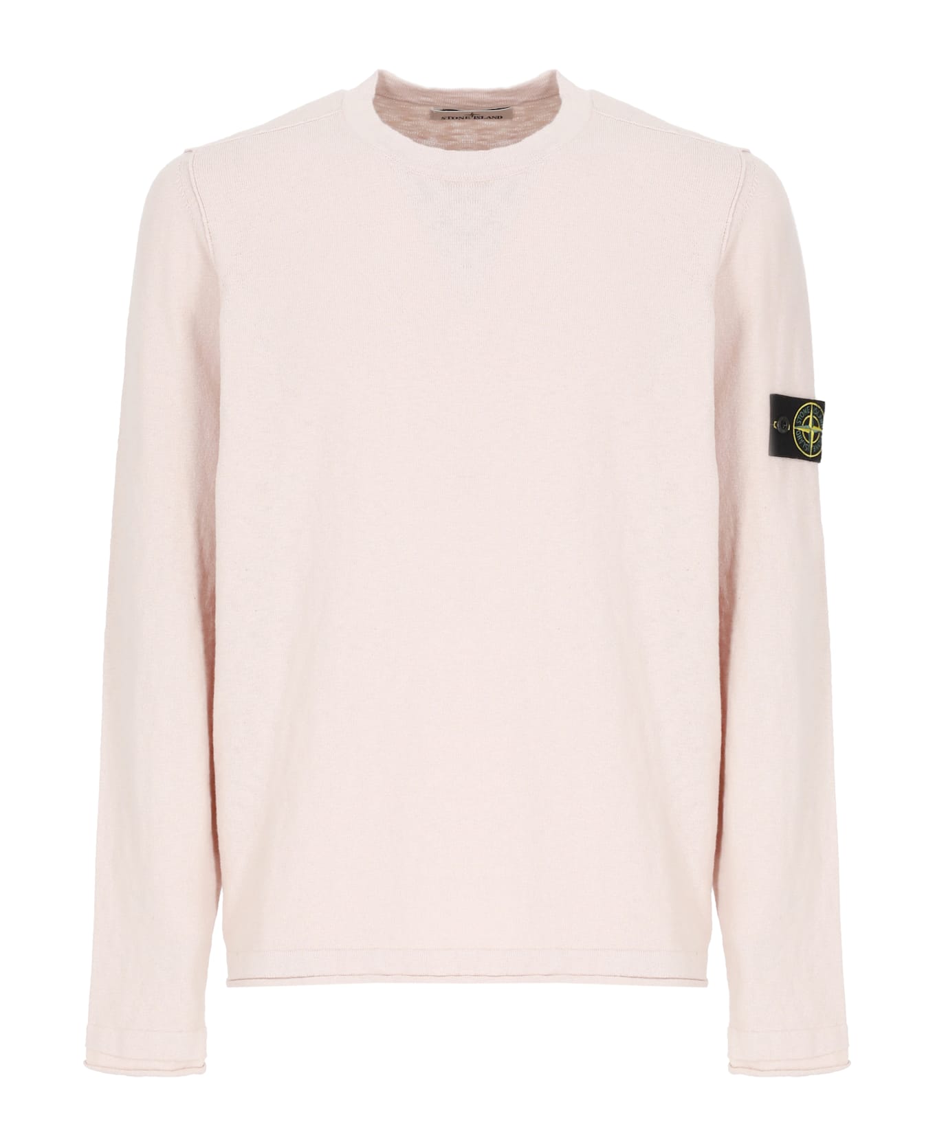 Stone Island Logoed Sweater - Rosa Antico