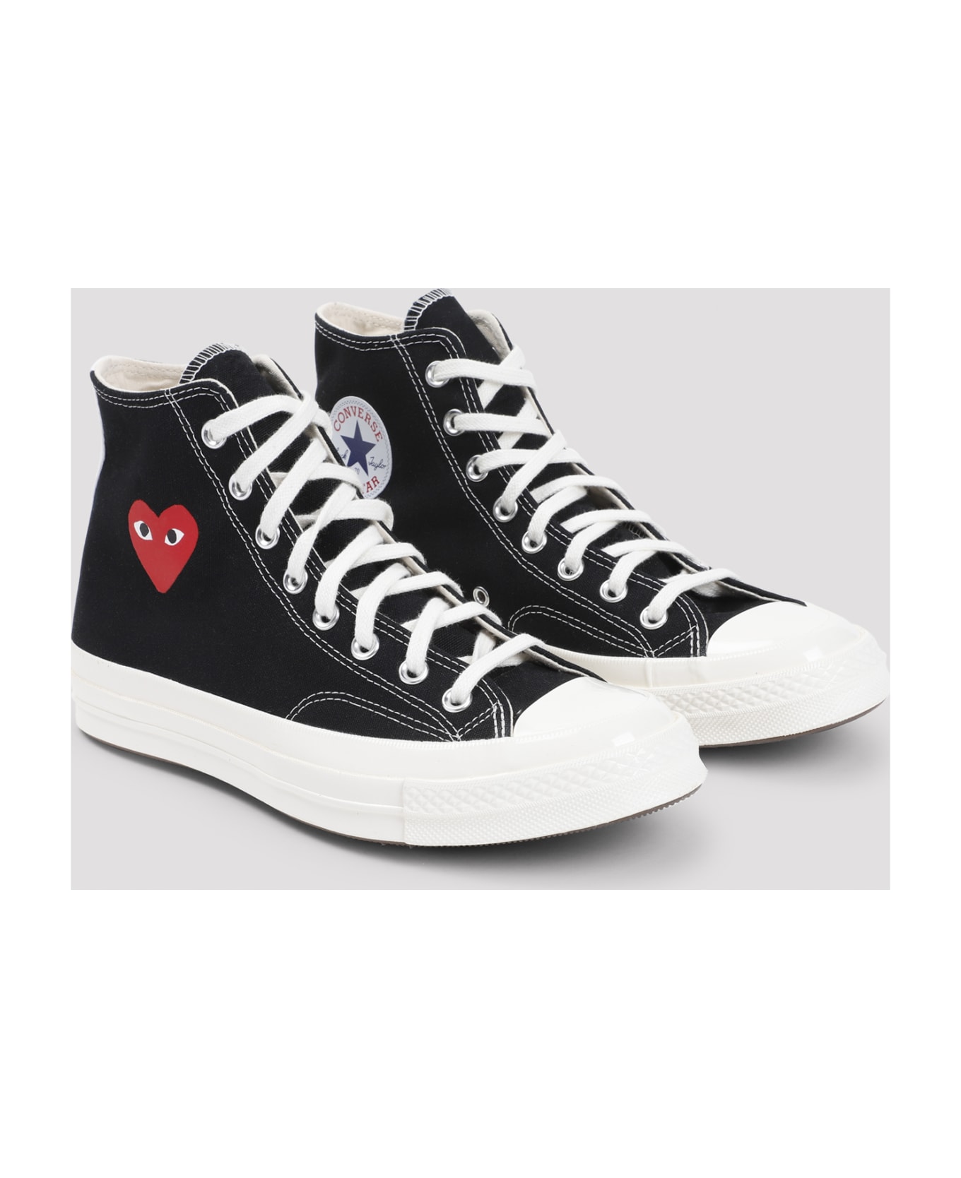 Comme des Garçons Play High Top Sneakers - Black