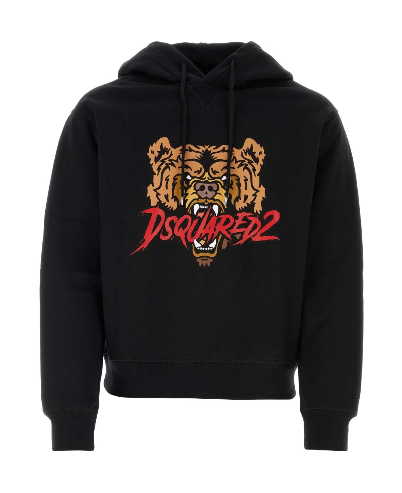 Dsquared2 Black Cotton Sweatshirt - BLACK