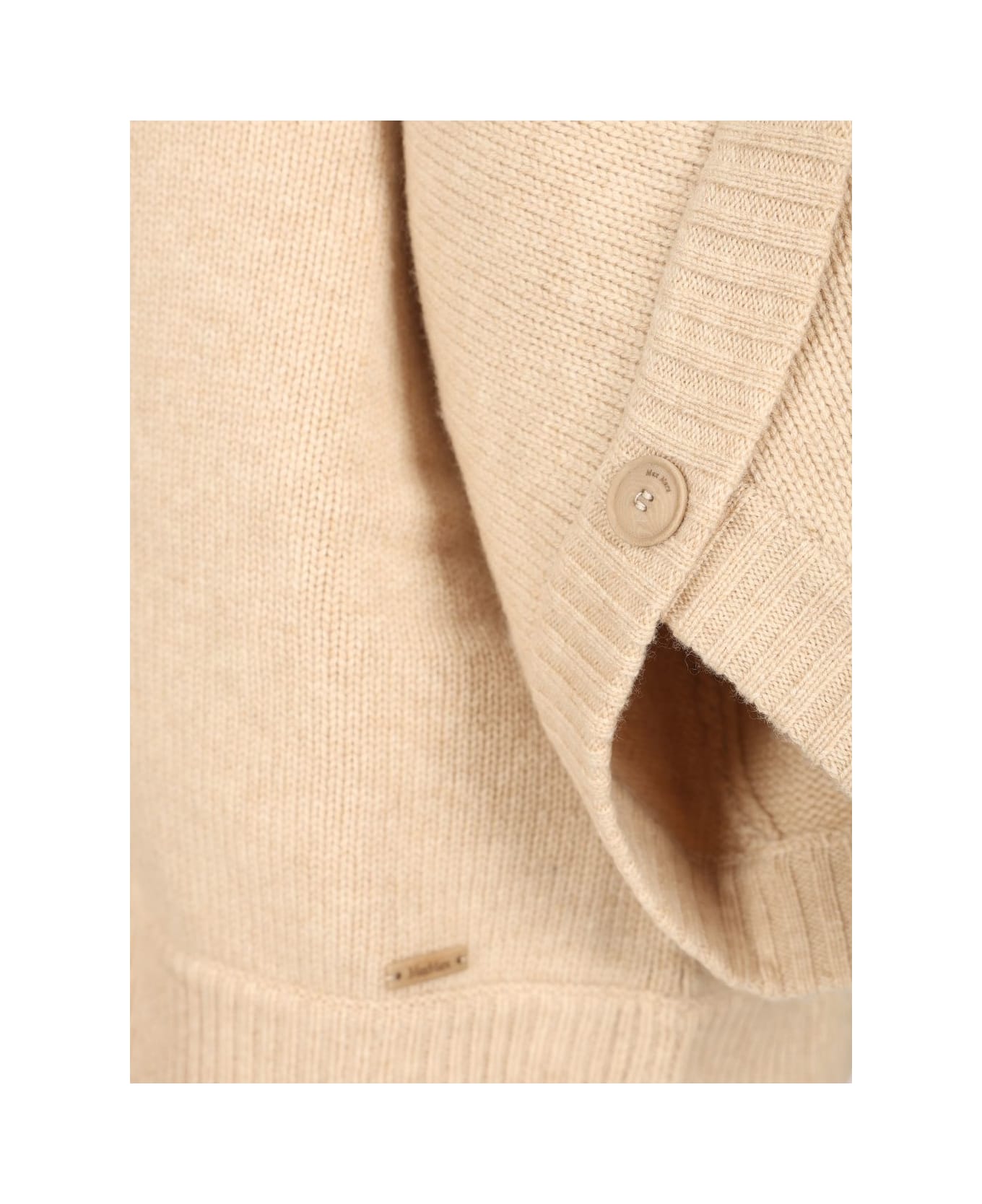 Max Mara Wool And Cashmere Cardigan - BEIGE
