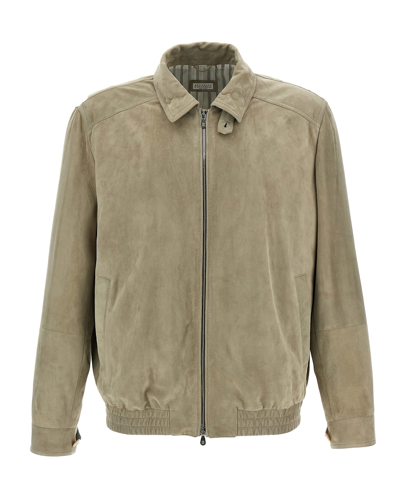 Brunello Cucinelli Suede Jacket - Gray