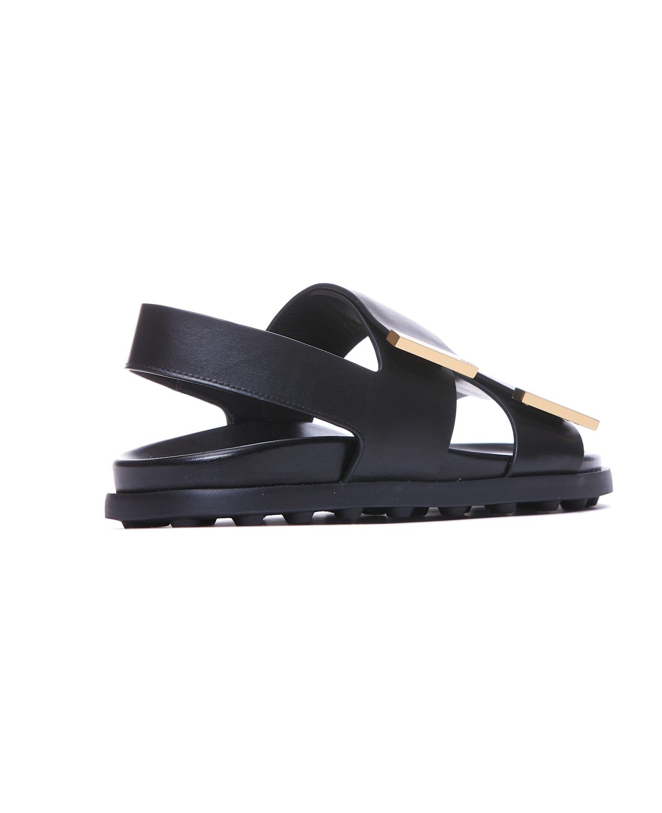 Tod
s Leather Sandal - Black
