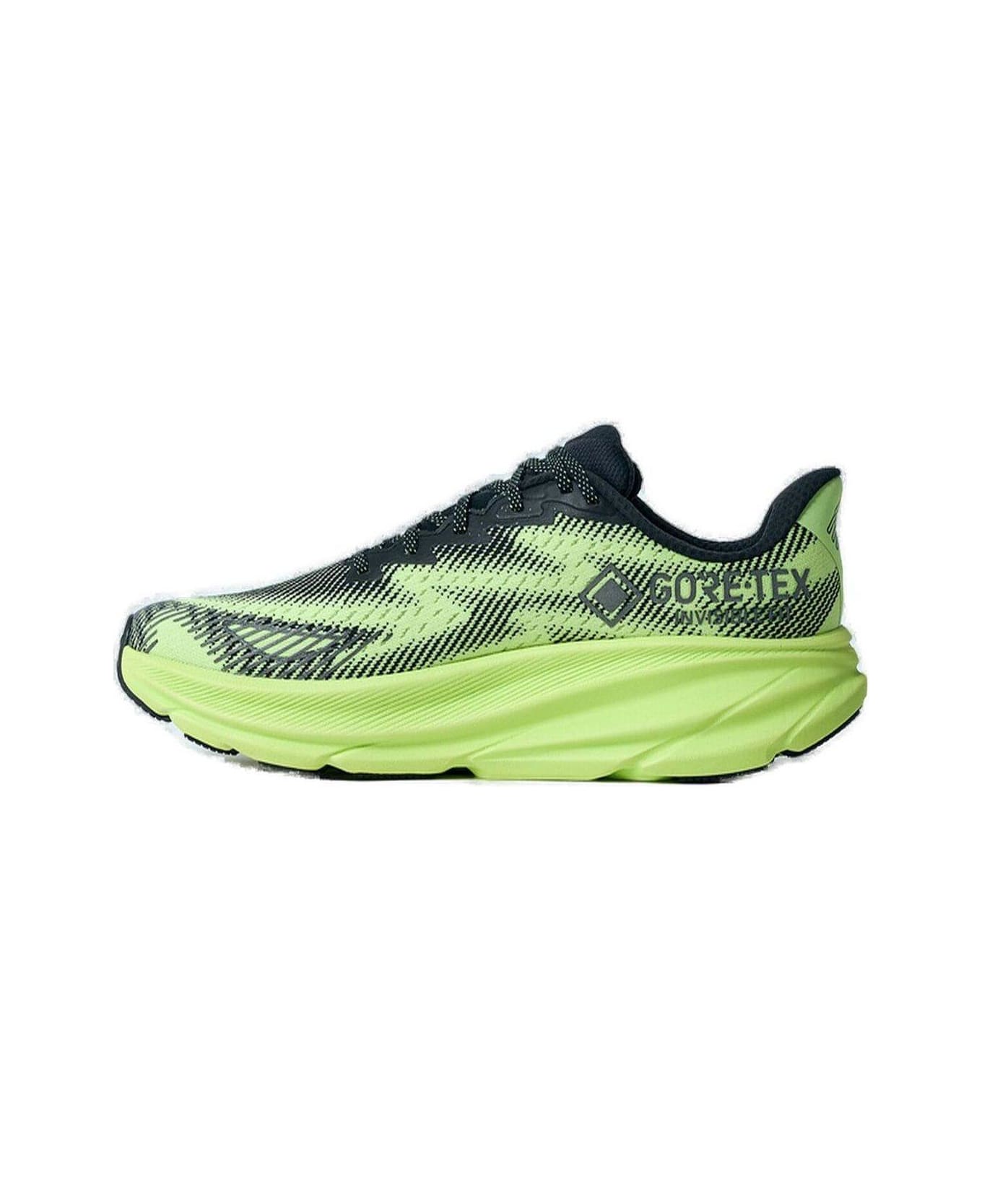 Hoka Clifton 9 Gtx Lace-up Sneakers - Bklt Black / Lettuce