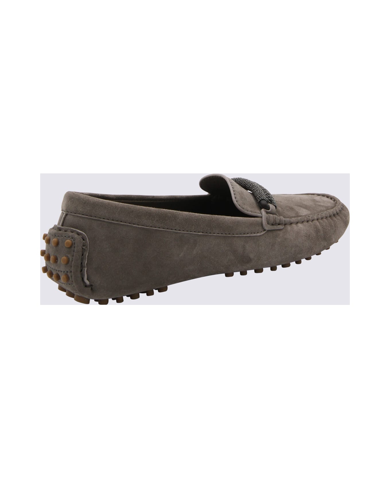 Brunello Cucinelli Beige Leather Loafers
