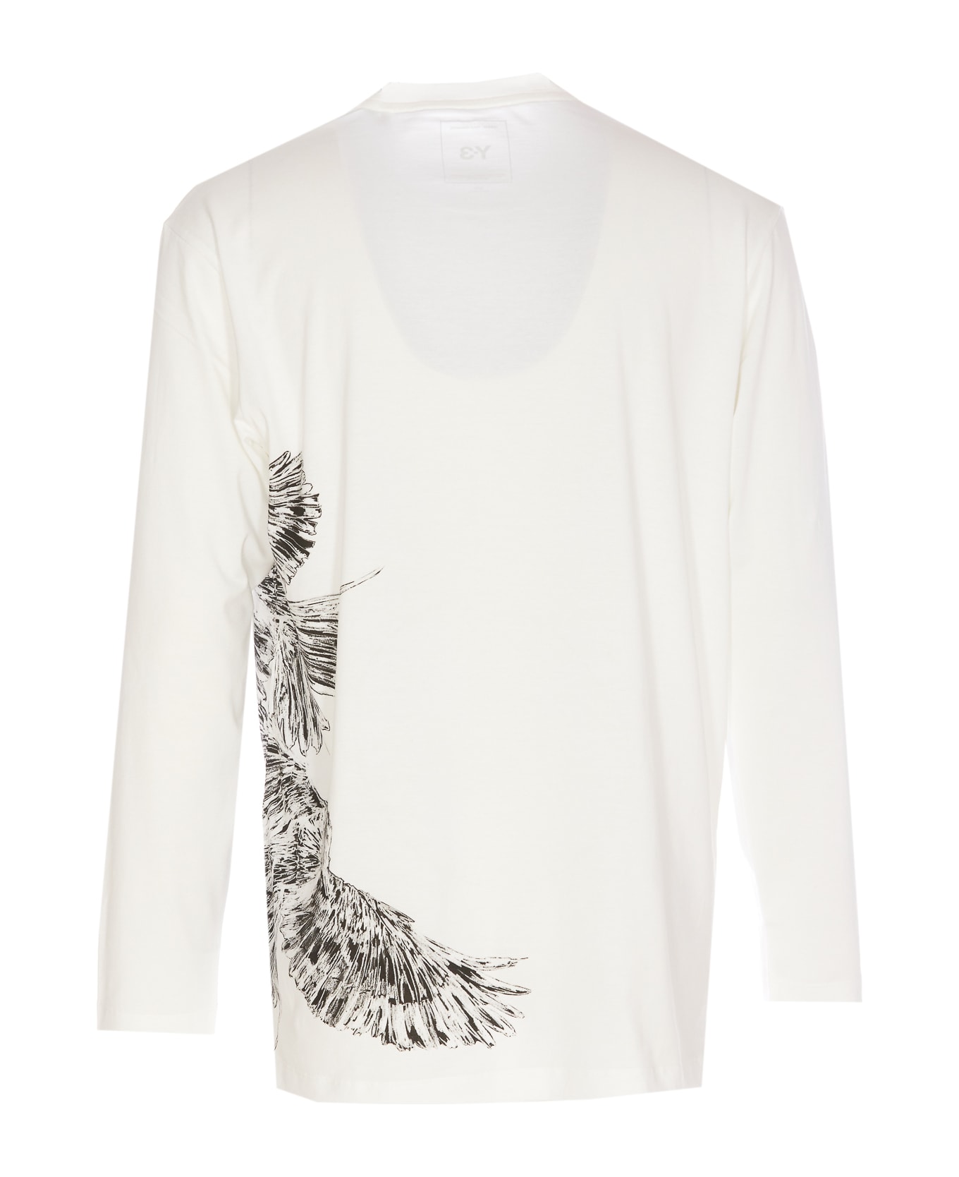 Y-3 Graphic Long Sleeves T-shirt - White