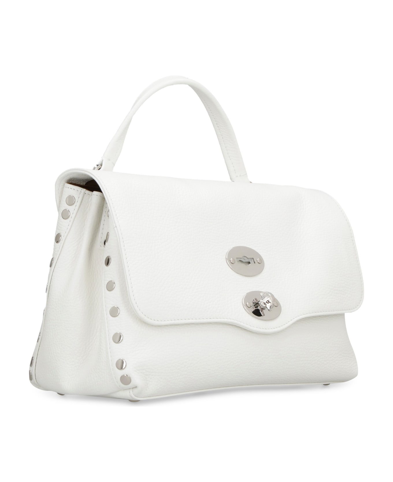 Zanellato Postina S Leather Handbag - Bianco Latte