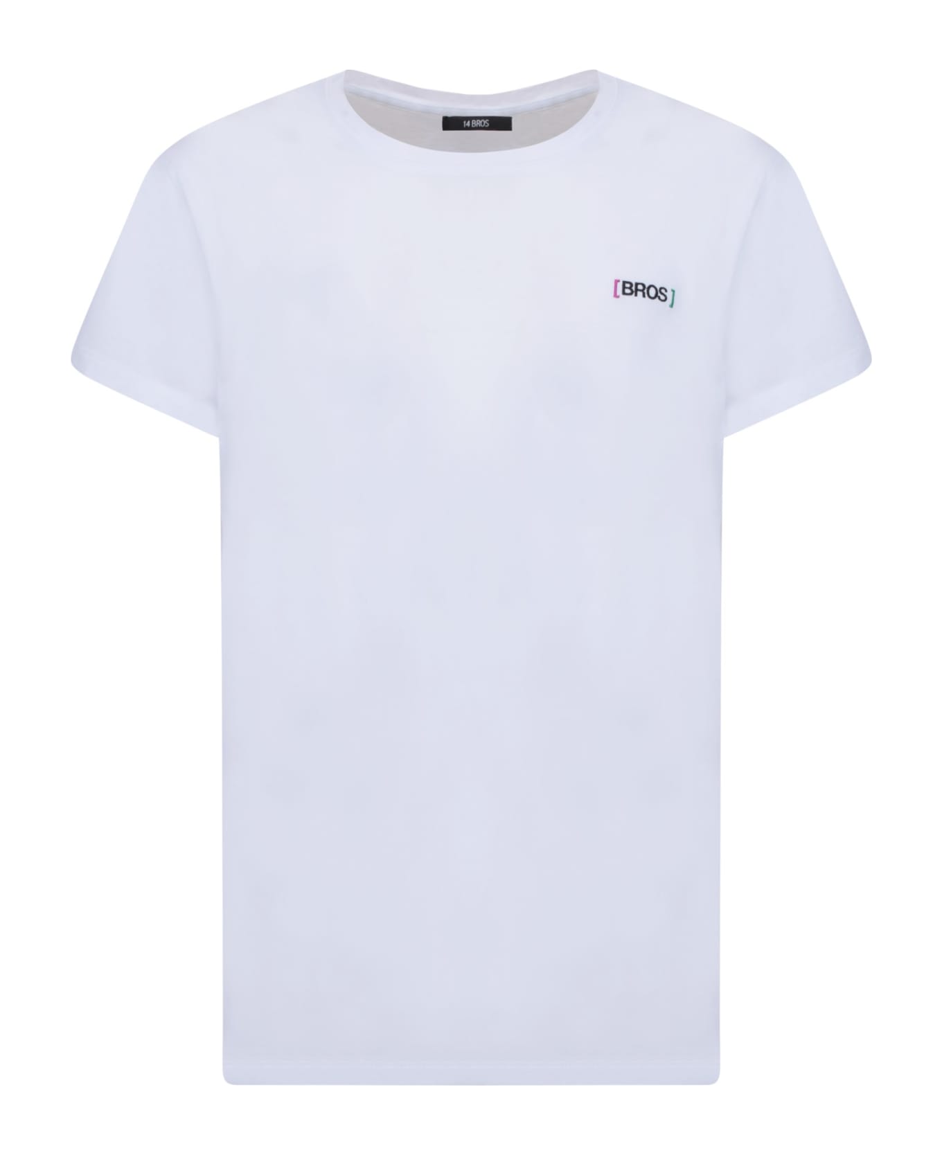 14 Bros Chest Logo White T-shirt - White