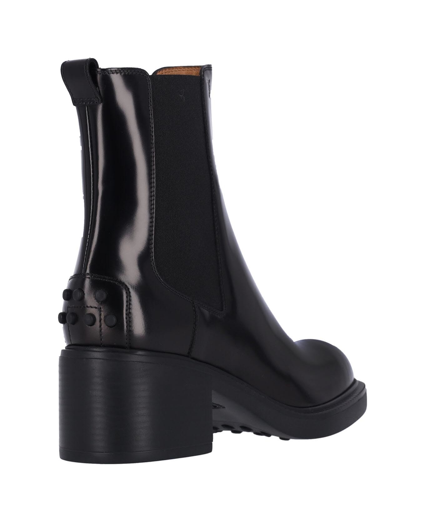 Tod
s 
block
 Chelsea Boots - BLACK