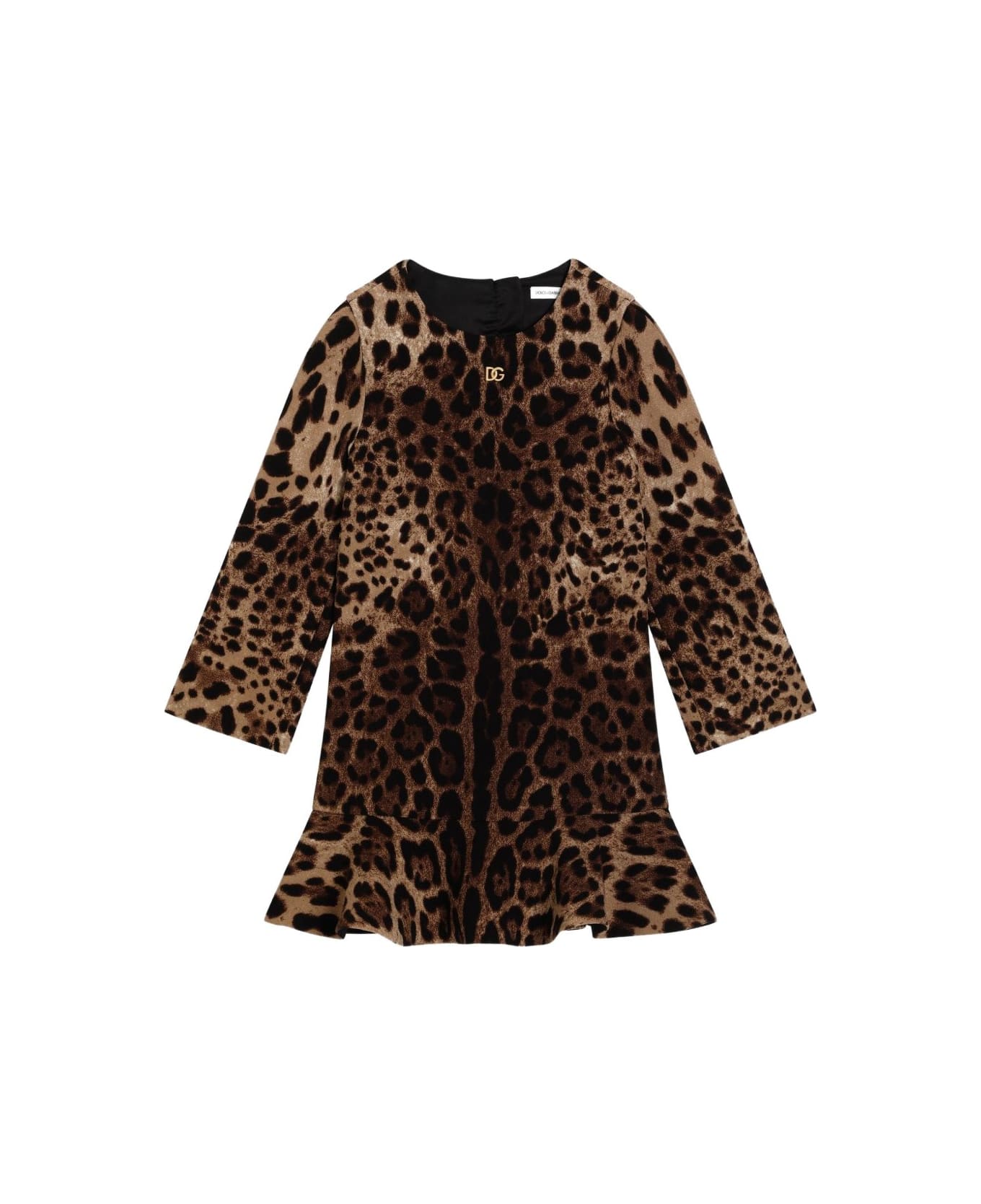 Dolce 
Gabbana Dolce &amp; Gabbana Brown Leopard Print Dress/sweater - Brown