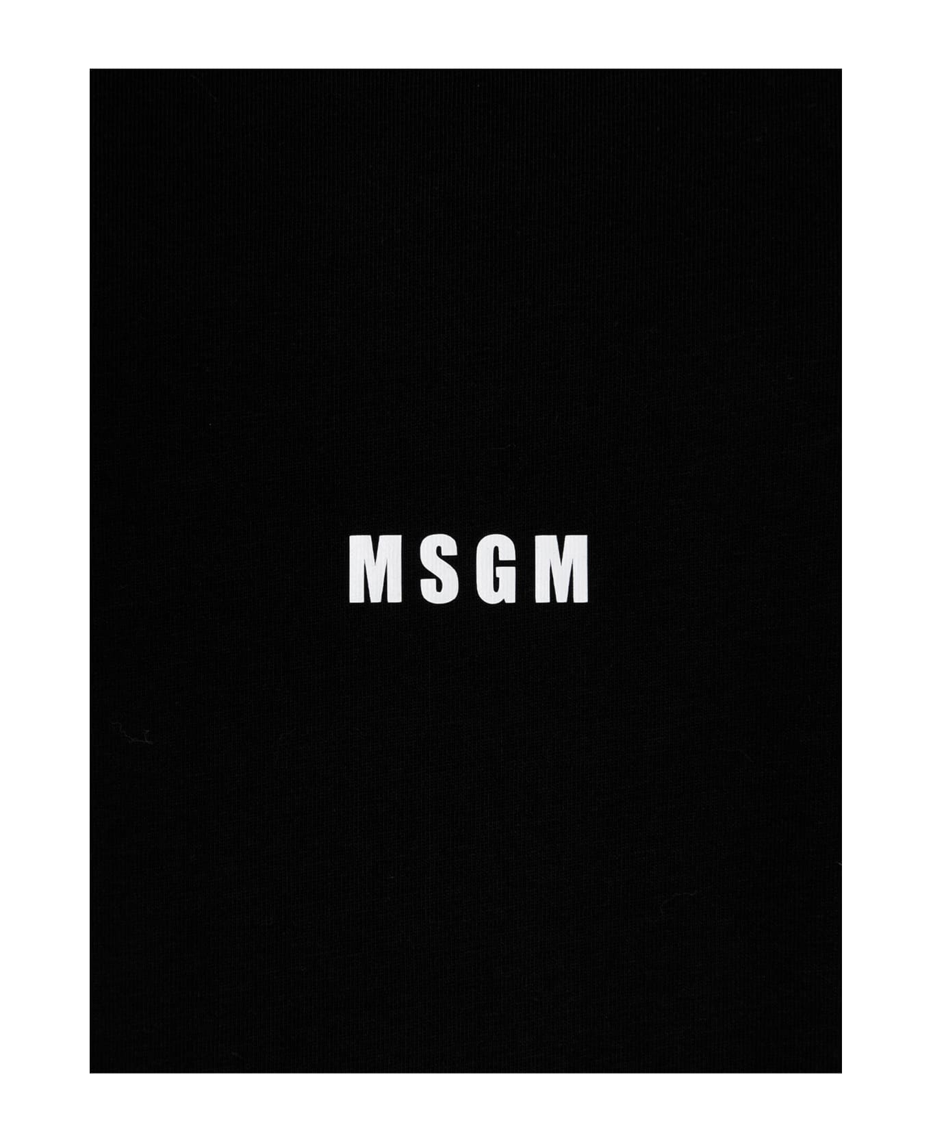 MSGM Logo T-shirt - Black   シャツ