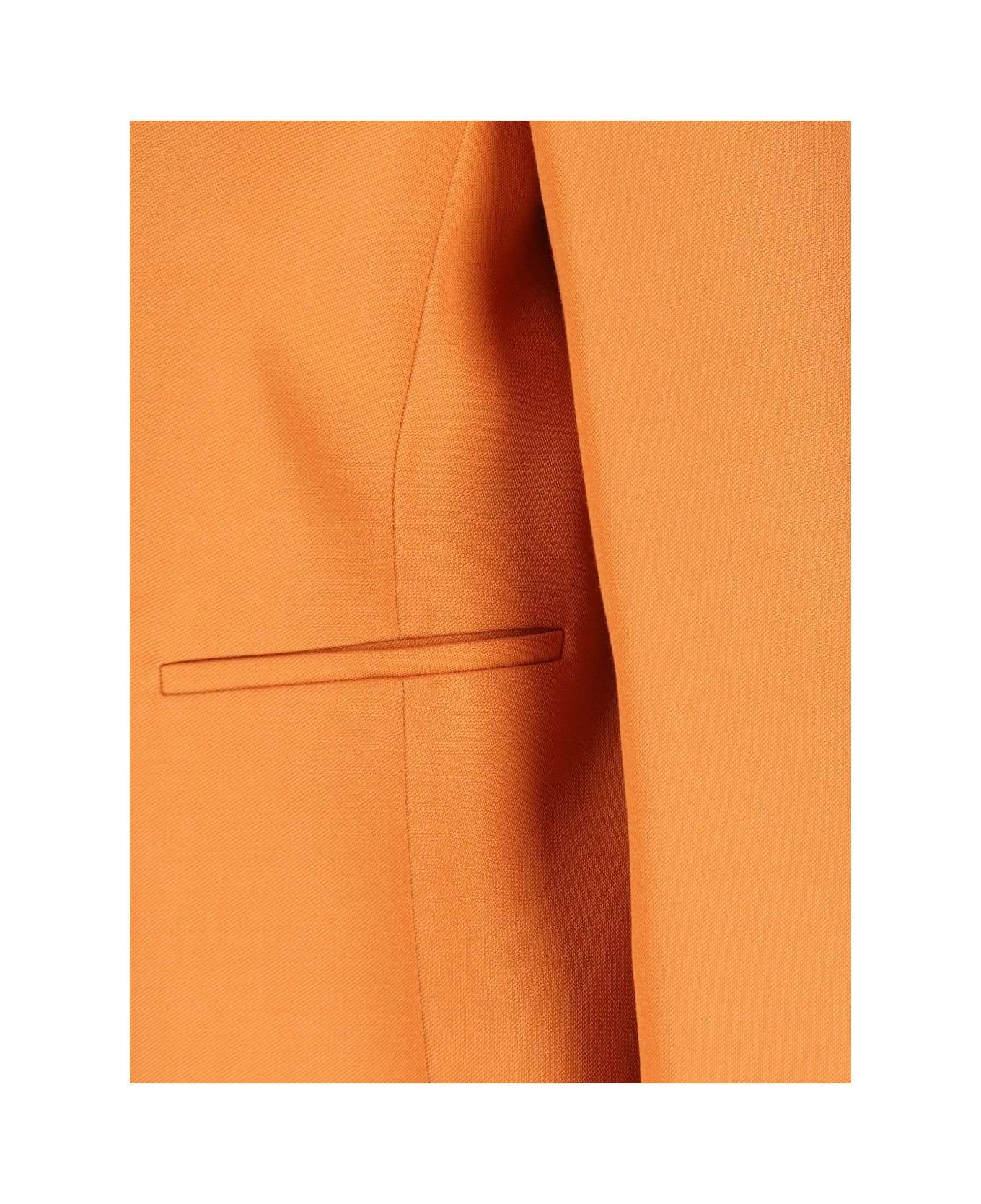 Fendi Wool Double-breasted Jacket - Orange