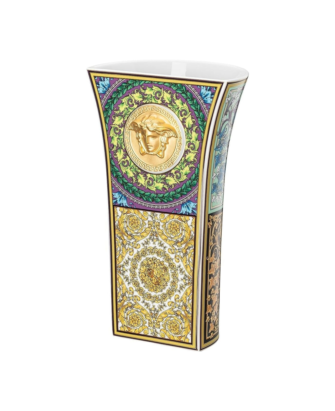 Versace Vaso In Barocco Mosaic Cm 26 - Multicolor