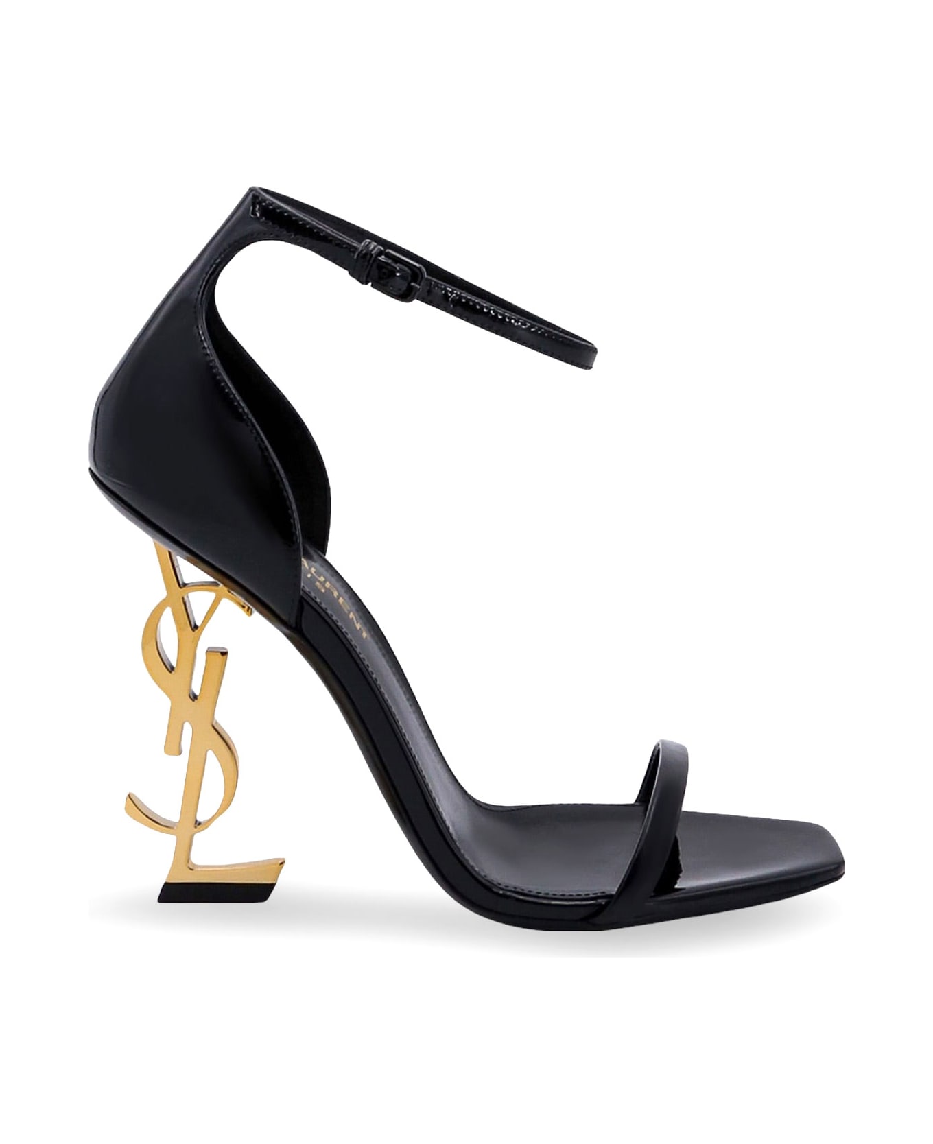 Saint Laurent Opyum 110 Patent Leather Sandals - Black