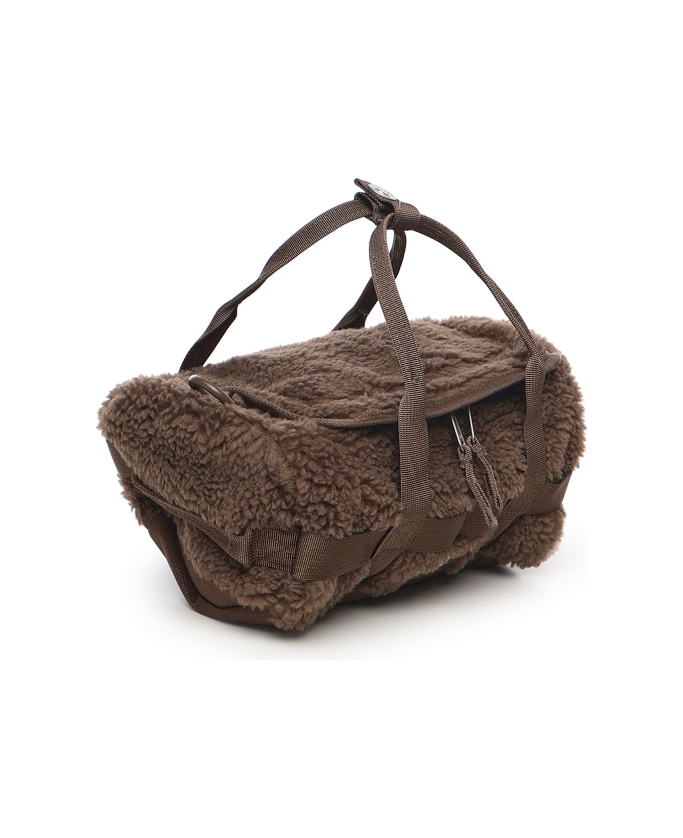 The North Face Fleece Base Camp Bag - Smokey Brown-TNF White
