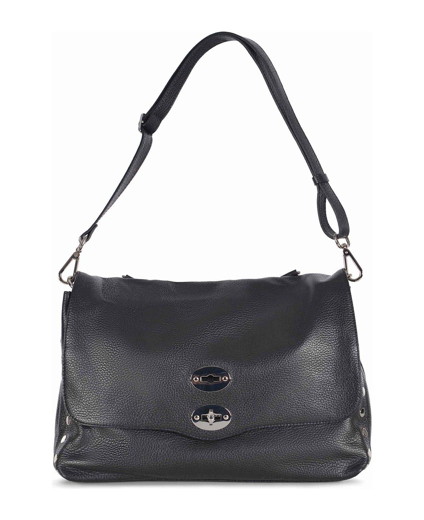 トートバッグ Zanellato Black Leather Tote Bag With Decorative Studs Zanellato stud-detail Leather Tote Bag | Black | FARFETCH BN