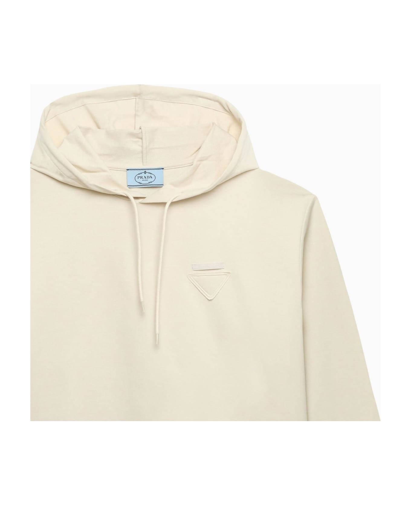 Prada Ivory Hooded Sweatshirt - NATURALE