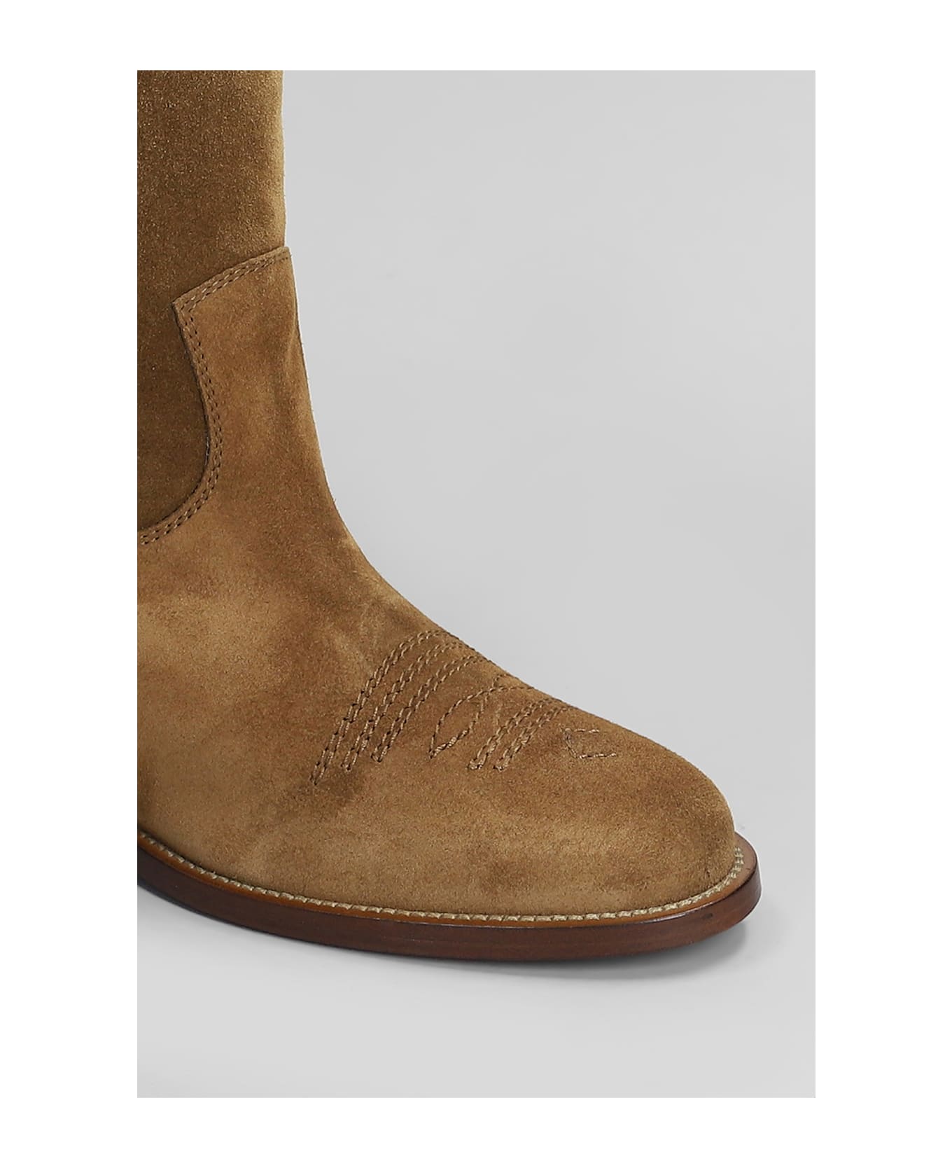 Via Roma 15 In Leather Color Suede - leather color