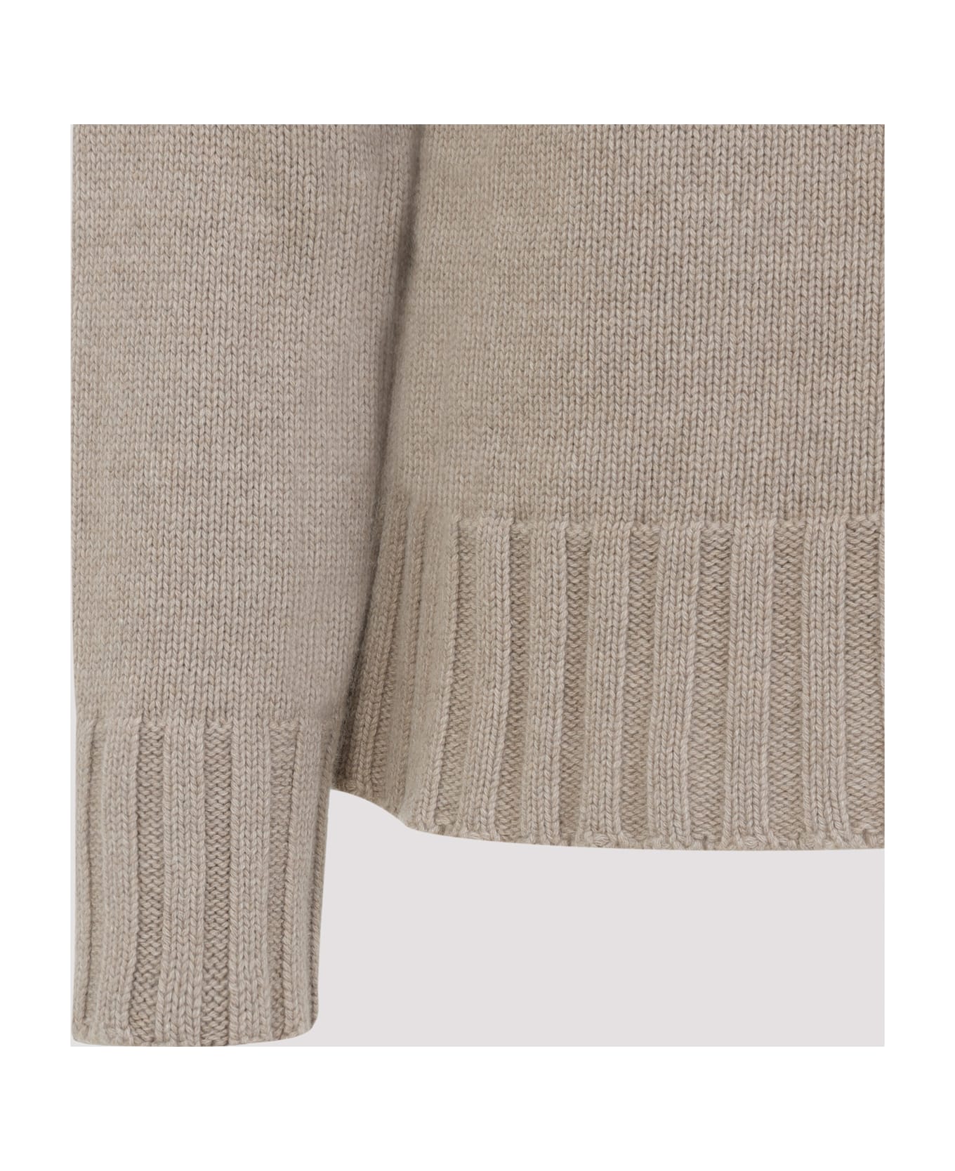 Jil Sander Long Sleeves Cn Sweater - Sand Stone