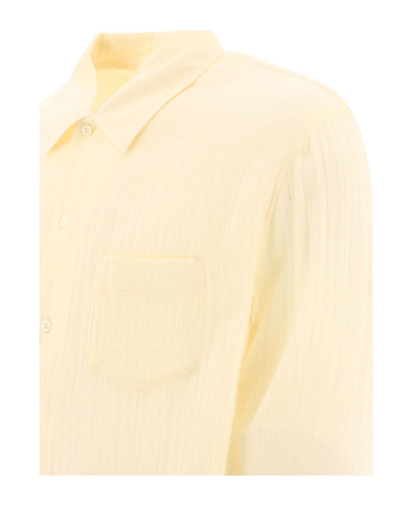 Séfr Long Sleeved Buttoned Shirt - Vanilla White