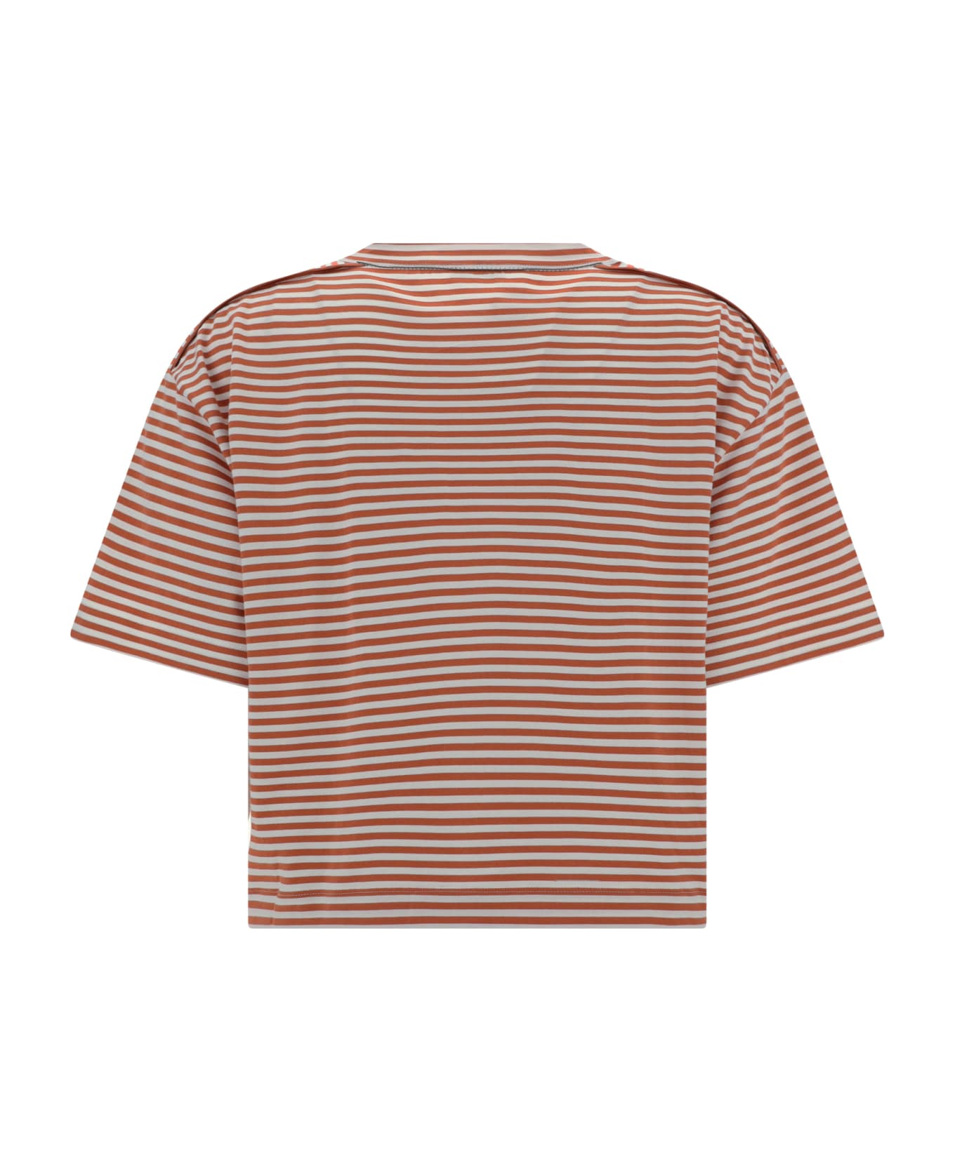 Brunello Cucinelli T-shirt - Panama/arancio