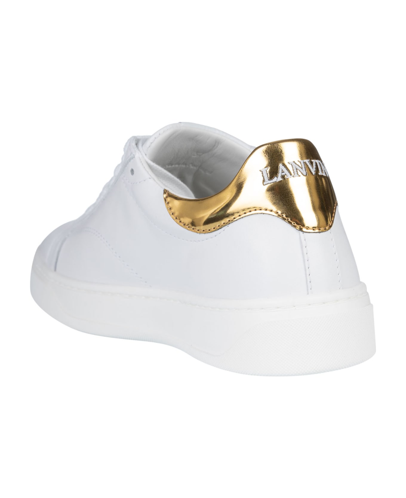 Lanvin Ddb0 Sneakers - White/Gold