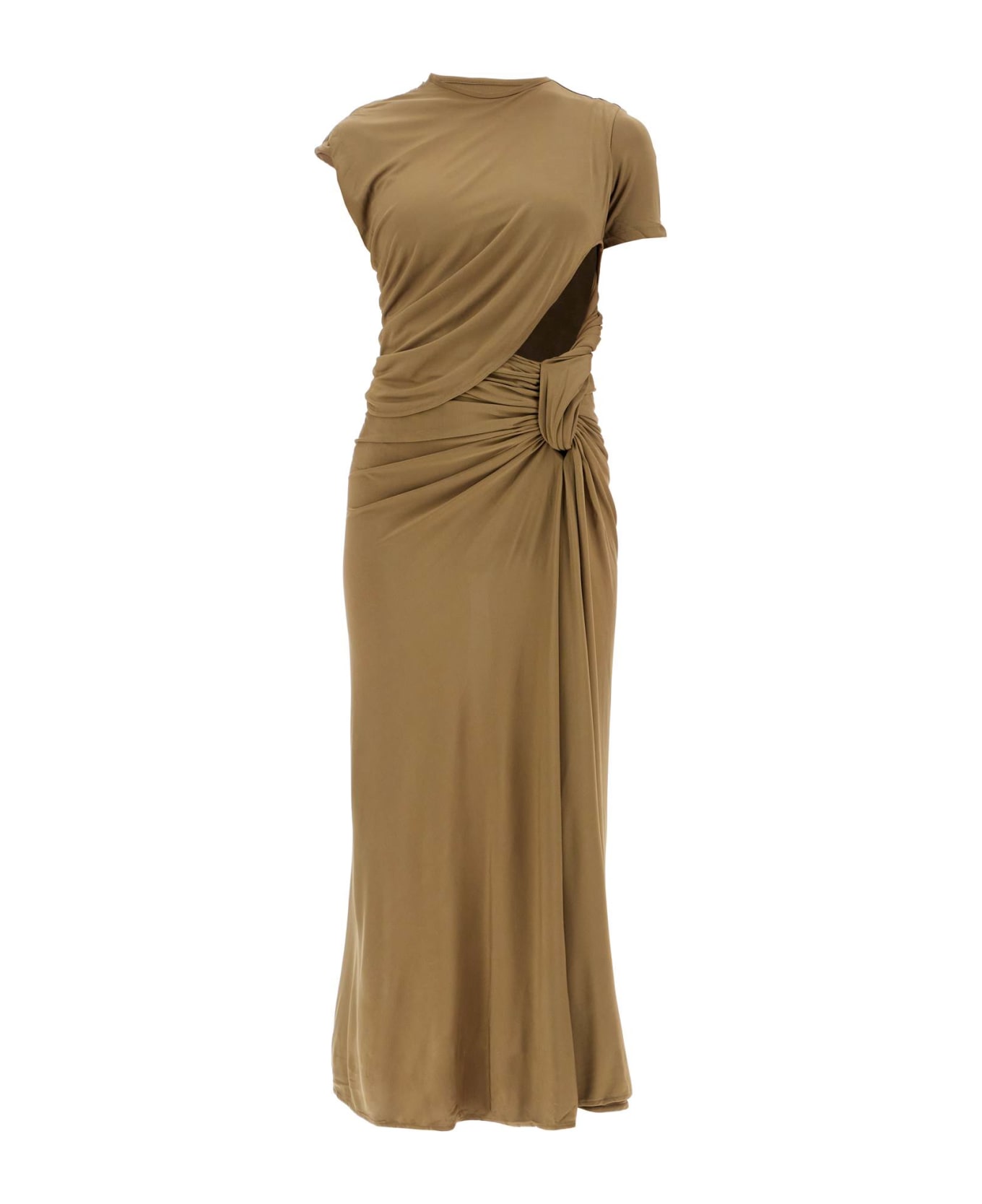 Christopher Esber Twisted Jersey Dress - OLIVE (Green)