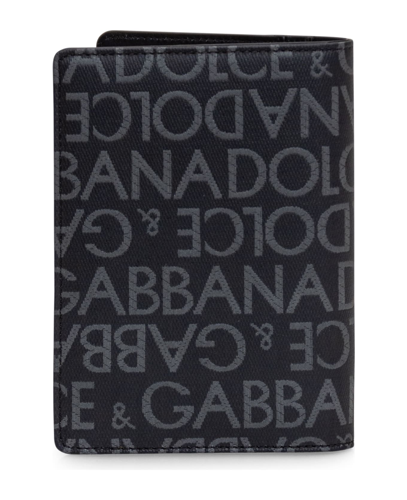 Dolce & Gabbana Passport Holder - Black / Grey