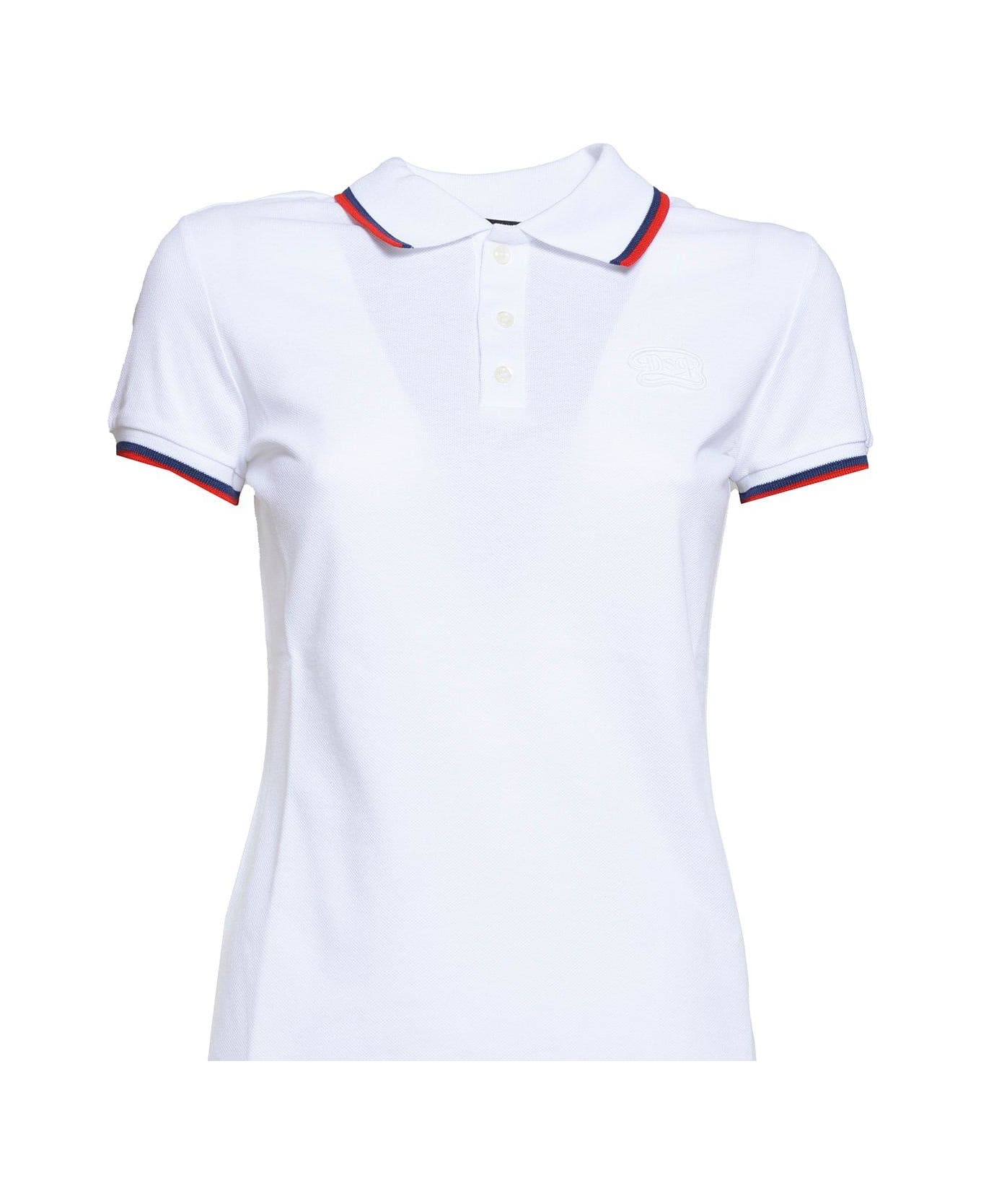 Dsquared2 Short-sleeved Polo Shirt - White ポロシャツ
