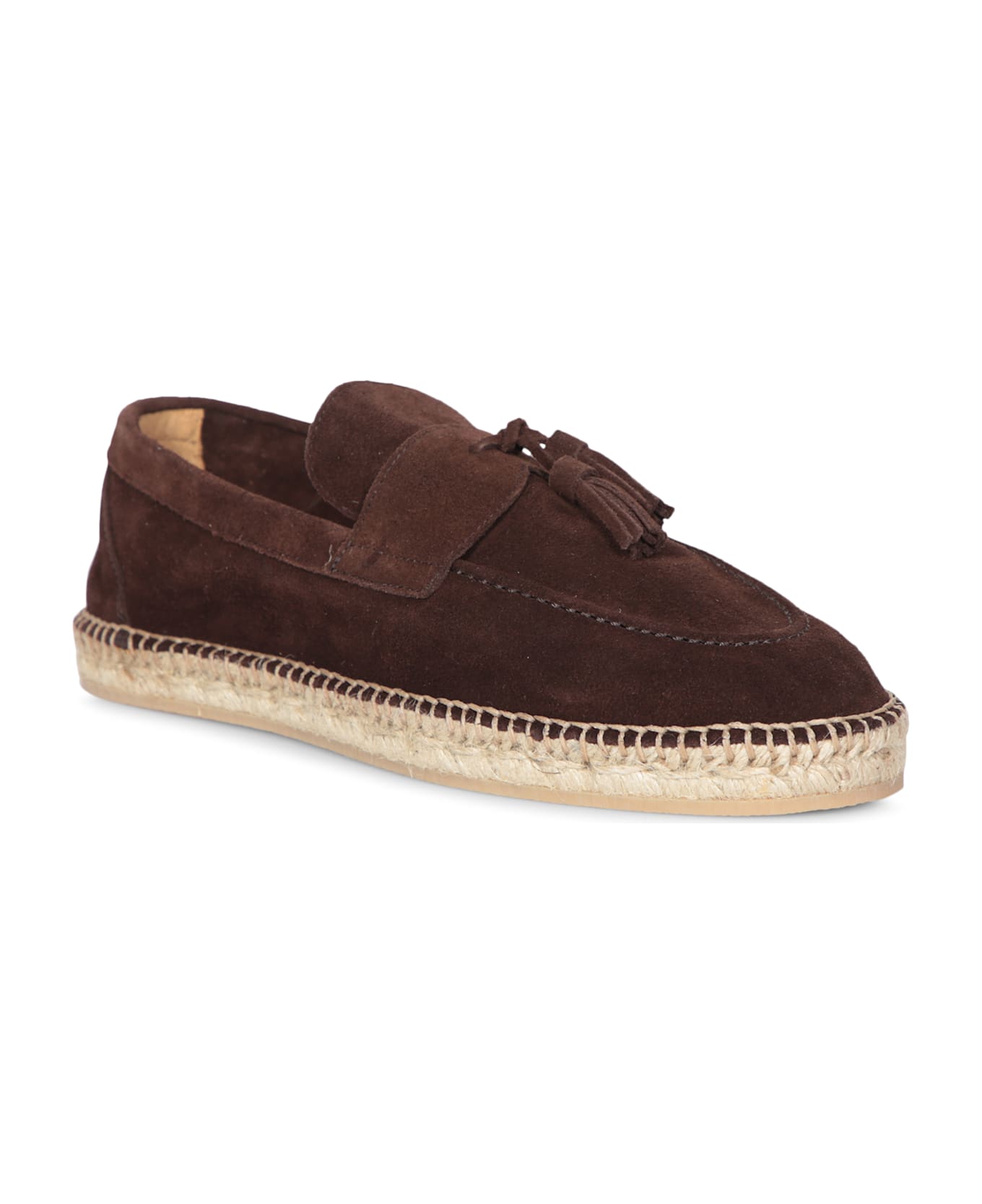 Lardini Suede Brown Espadrilles - Brown
