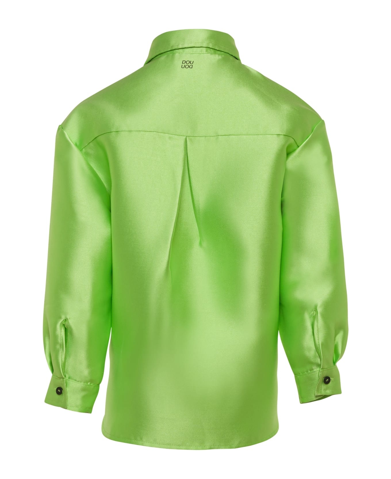Douuod Shirt With Satin Effect - Green シャツ