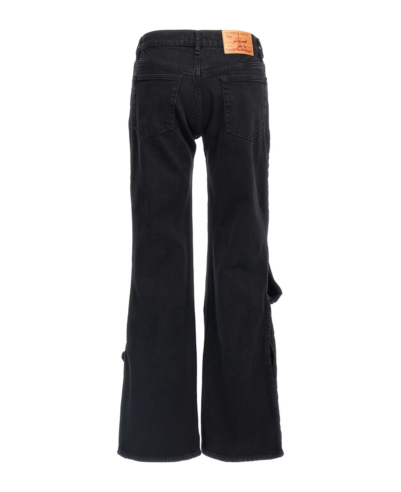 Y/Project 'hook And Eye' Jeans - Black  