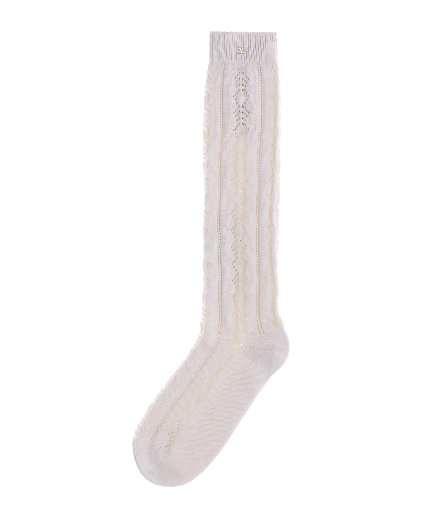 Valentino Garavani Cotton Crochet Socks