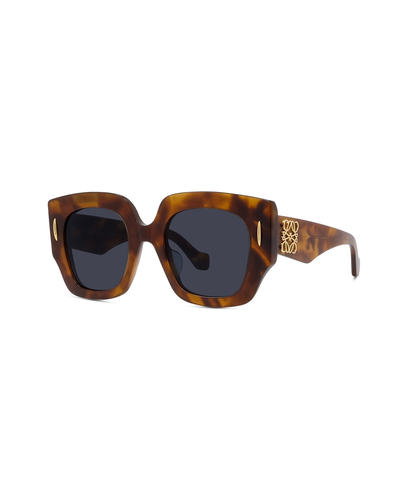 Loewe Lw40129u Anagram 53v Havana Sunglasses - Marrone