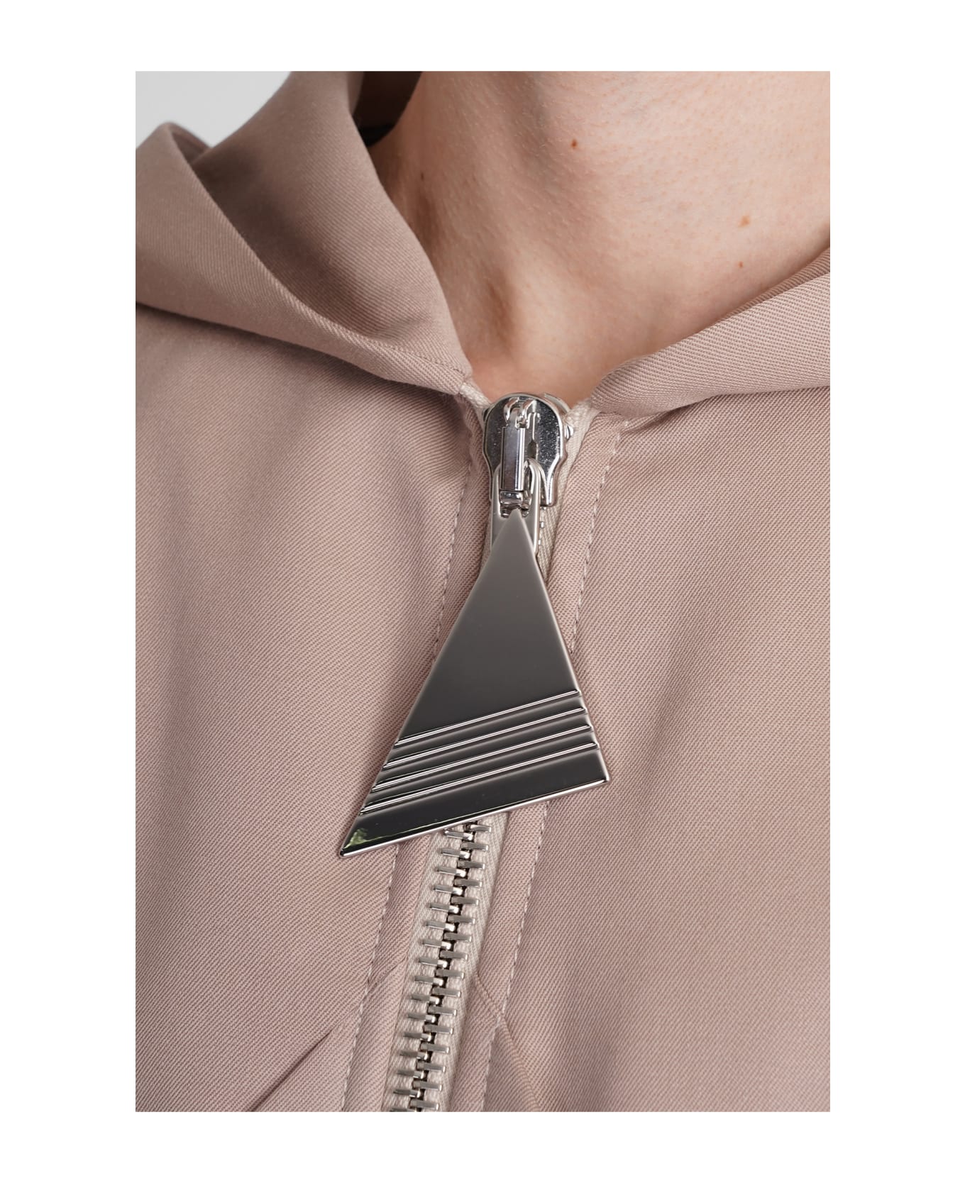 The Attico Hooded Zip-up Bomber Jacket