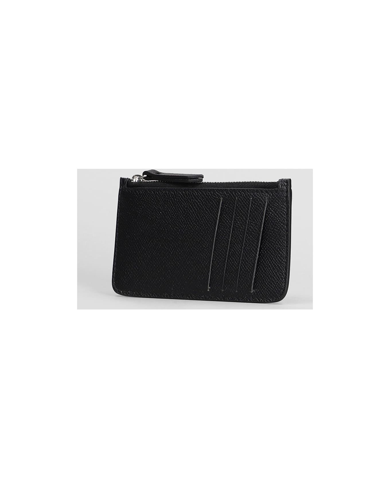 Maison Margiela Wallet In Black Leather - black